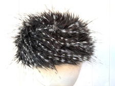 Cappello donna pelliccia sintetica ammaccature taglia unica foderato vintage ottimo