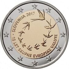 2 EURO COMMEMORATIVI SLOVENIA EMESSI DAL 2007 al 2023  MONETE FDC ENTRA e SCEGLI