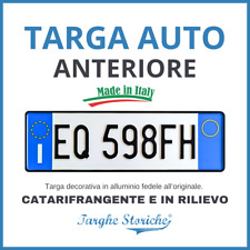 Replica Targa Auto Anteriore Decorativa IN RILIEVO Qualità TOP, Catarifrangente