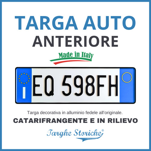 Replica targa auto anteriore - replica,