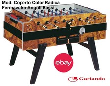 Calcio Balilla Biliardino Bigliardino Calcetto Garlando Coperto Vetro Temperato