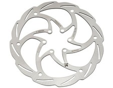 Disco freno Formula Monolitic 6 fori 203mm silver