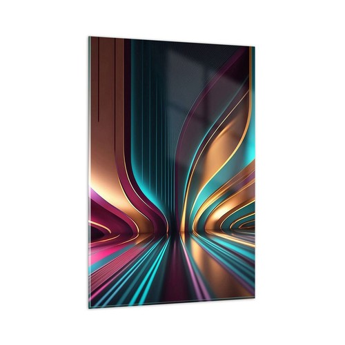 Quadro vetro 80x120cm - quadro, linee
