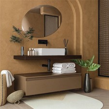 Mobile bagno caffe creta opaco