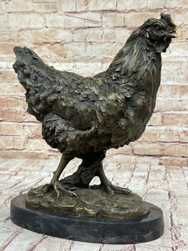 Bronzo scultura grande pollo - scultura,
