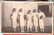 CARTOLINA ANTICA TERAMO CITTA' FP SCRITTA 1952 SQUADRA DI SCHERMA STUPENDA