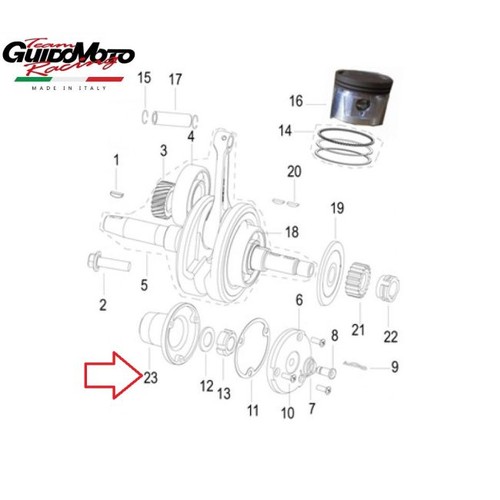 Coperchio interno filtro olio - coperchio,