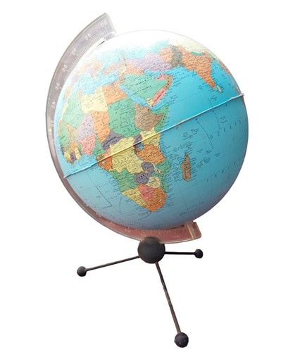 Mappamondo vintage anni 50 - mappamondo,