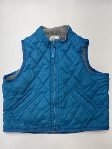 Gilet pile trapuntato blu