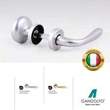 Maniglia ALBA H per porte hotel in zama con pomolo fisso, foro YALE