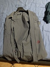 Camicia a maniche corte Anthony Morato Righe Taglia S/M 46 Slim Blu Bianco