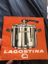 Istruzioni pentola a pressione Lagostina vintage Manuale d'istruzioni