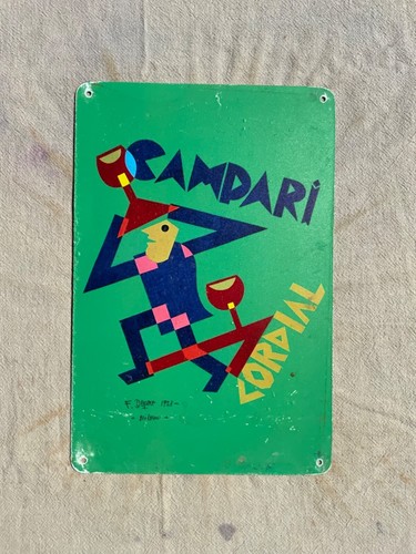 Insegna metallo campari - insegna, metallo,