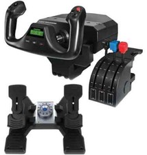 Kit pedali Saitek Pro Flight Yoke, quadrante acceleratore e timone