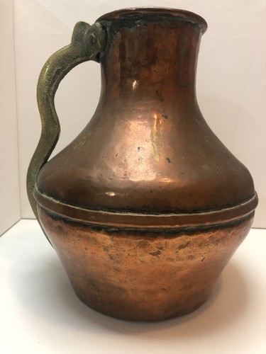 Antico vaso brocca rame con - antico,