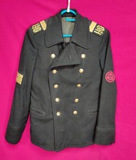 Cappotto lana pea lana uniforme invernale sergente flotta Mar Nero marina sovietica russa URSS