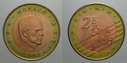 Moneta monaco euro 2005 - moneta,