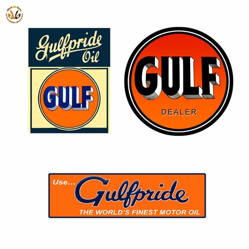 Adesivi gulf dealer motor oil