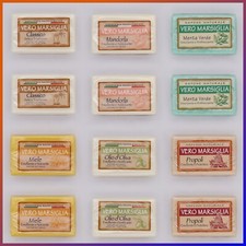 12 Saponette profumate Marsiglia vegetale Miele Menta Propoli Oliva Mandorla