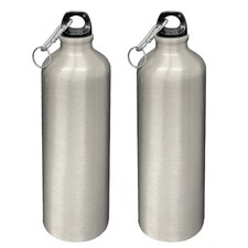 2x Alluminio Borraccia 750 ML
