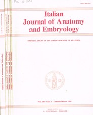 Italian Journal of anatomy and embryology. Vol.100, 1995. 4voll.. . Enzo Brizzi,