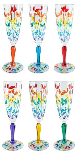 Set sei murano champagne - murano,