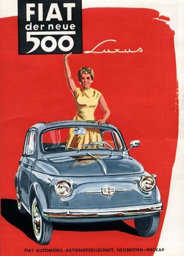 Vintage fiat 500 luxury - vintage,