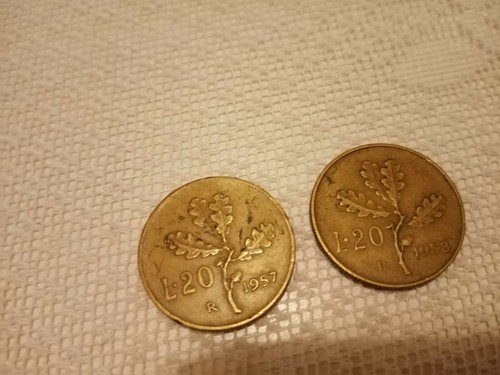 Lire 1957 1958 monete - 20,