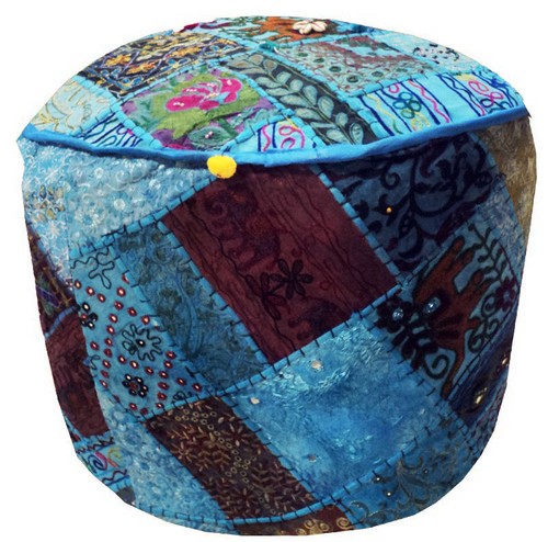 Pouf indiano patchwork pouf