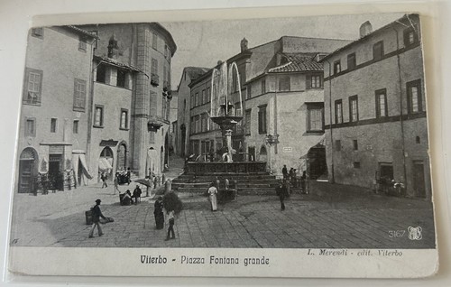 Cartolina viterbo piazza - cartolina,