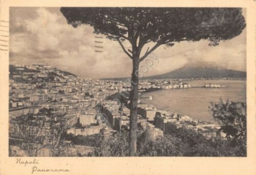 Cartolina napoli panorama 1935 - panorama,