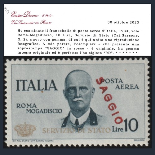 Italia regno 1934 - regno, saggio