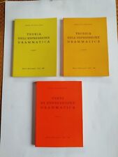 Teoria Tecnica E Testi Dell'espressione Drammatica Varvelli 3 vol prima ed 1957 