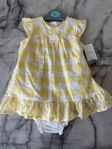 Vestito quadri giallo - vestito,