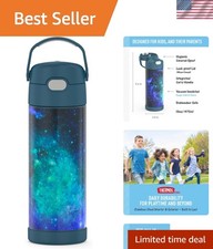 16oz Stainless Steel FUNTAINER Bottle-Maintains Cold for 12 Hours, Galaxy Teal