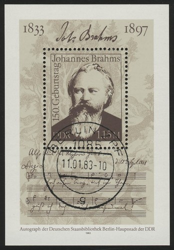 Blocco johannes brahms - johannes,