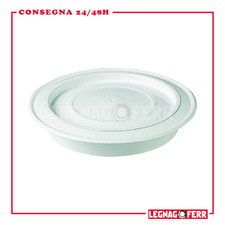 Tappo / Rosone in Ferro Laccato Bianco Copri Foro Muro apros - Varie Misure