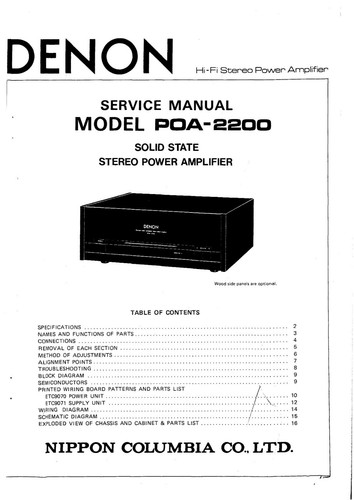 Manuale servizio - manuale,