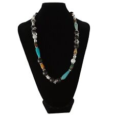 collana pietre dure multicolor media lunghezza bigiotteria handmade regalo donna