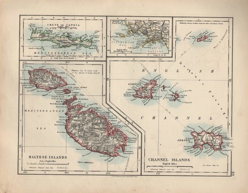 1909 map isole maltese - ~, ~