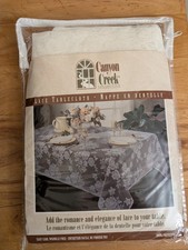 Cottagecore tovaglia vintage in pizzo 67 x 90 bouquet di rose anni 80/90