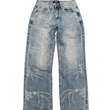 Prestige embellished denim