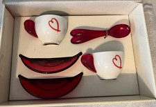 GUZZINI LOVE SET CAPPUCCINO TAZZA PIATTINO CUCCHIAIO 6PZ IN SCATOLA