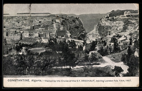 Cpa constantine vue generale - cpa, constantine,