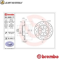 2 DISCHI FRENO 08.9460.71 PER ABARTH PUNTO/GRANDE 955A8/199A8.000 1.4L 4cyl