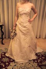 Vestito abito da sposa nuovo atelier italiano taglia 44 nocciola Diana