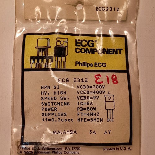 Ecg2312 transistor e e18 - b,