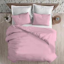 COPRIPIUMINO TINTA UNITA ROSA 100% COTONE CON PATELLA MADE IN ITALY