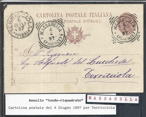 1897 annullo su intero - 1897,