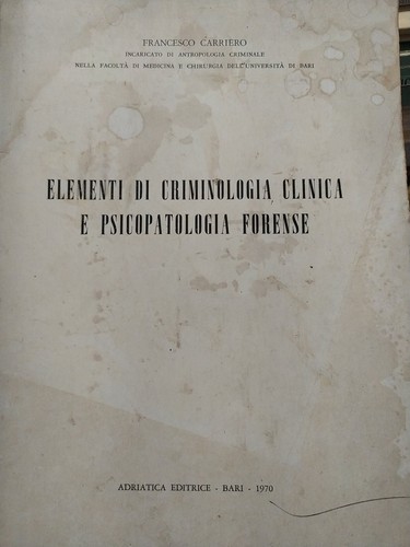 Elementi criminologia - di,
